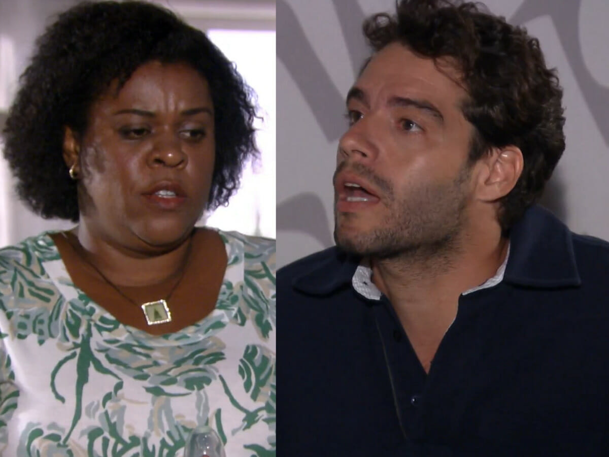 Cacau Protásio e Guilherme Winter como Fátima e Renato em Ti ti ti (Reprodução - Globo)