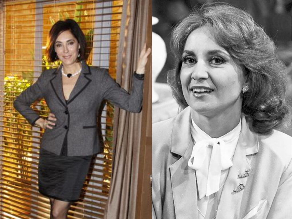 Christiane Torloni interpretou Rebeca em Ti-ti-ti e Eva Wilma em Plumas e Paetês (Divulgação - Globo)