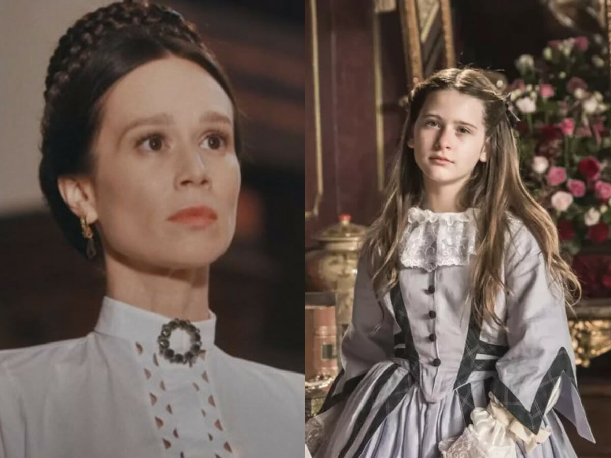Condessa de Barral e Isabel em Nos Tempos do Imperador (Reprodução e Divulgação)