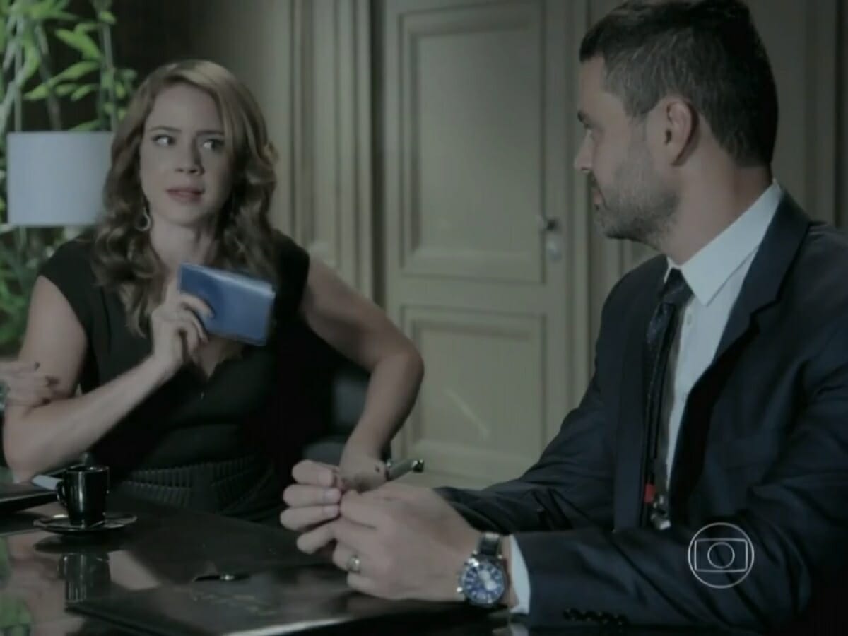 Cristina (Leandra Leal) e Maurílio (Carmo Dalla Vecchia) de Império