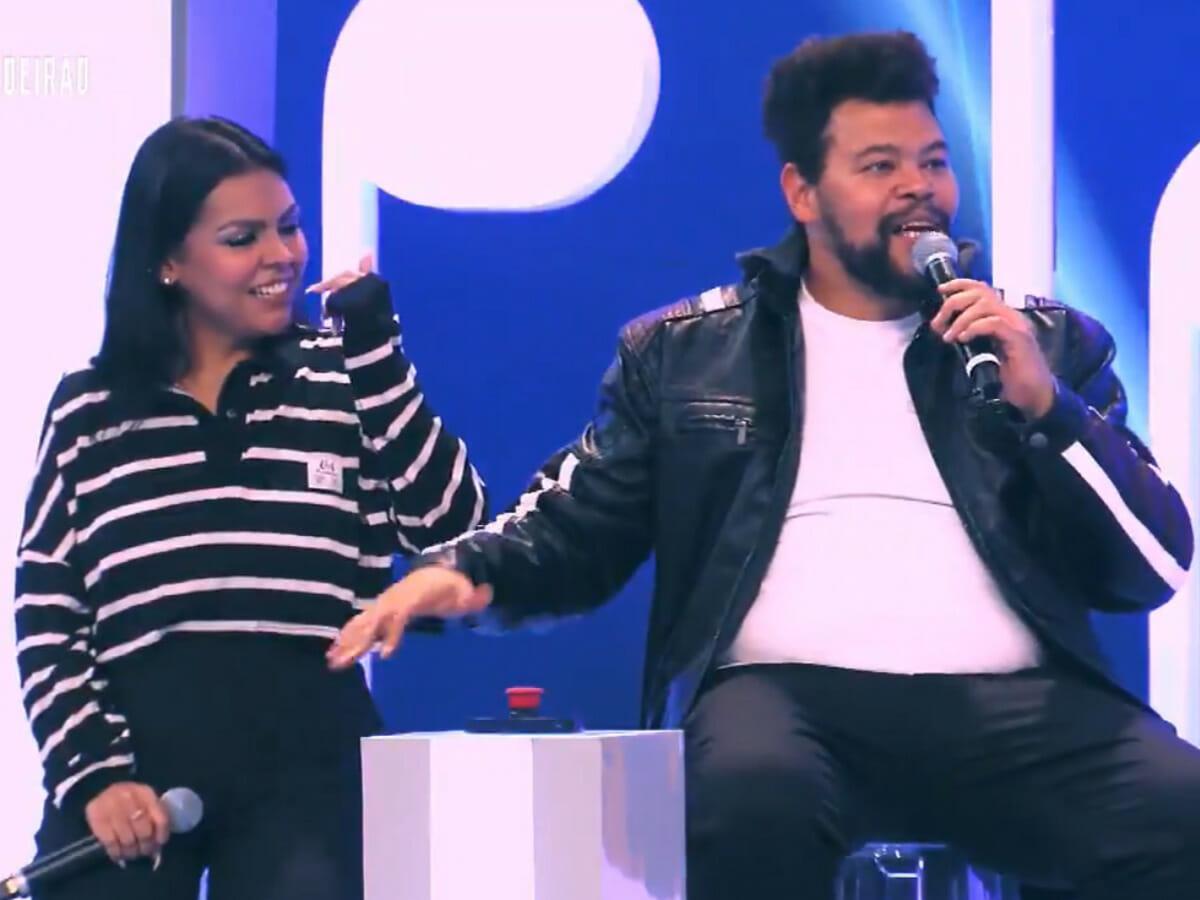 Babu Santana e Livia Maria (Reprodução/Globo)