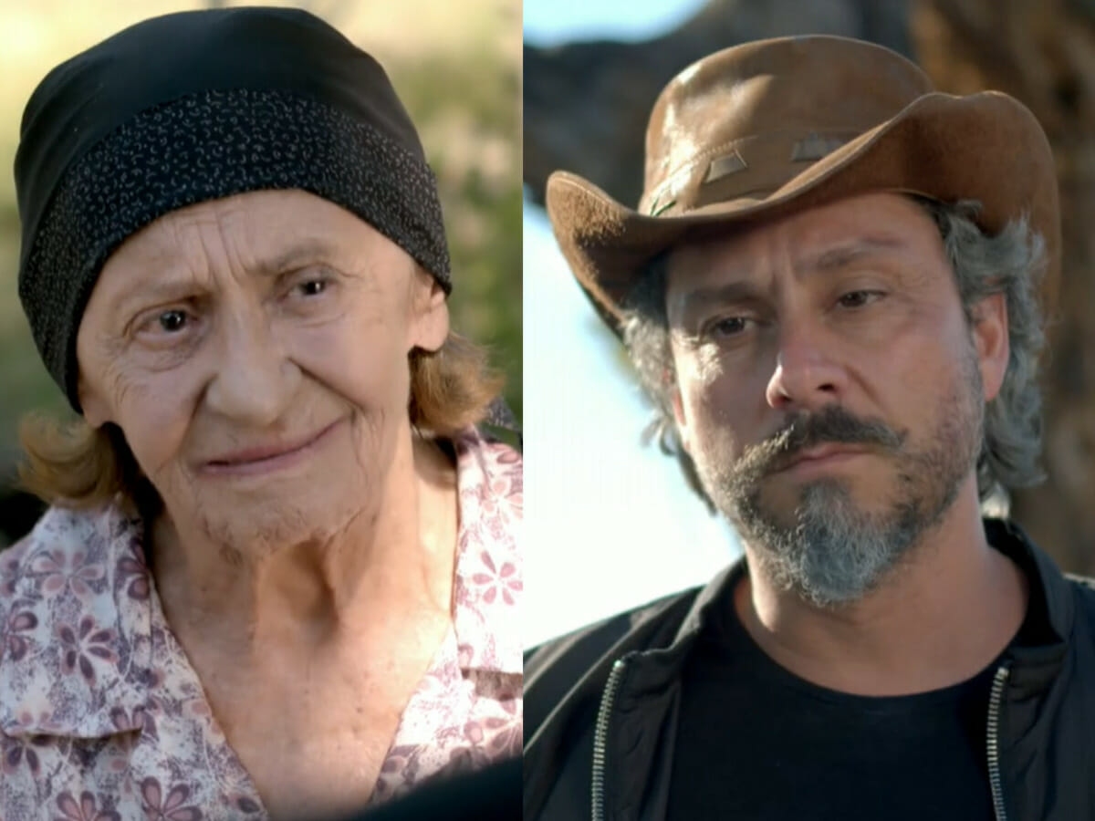 Jesuína (Laura Cardoso) e José Alfredo (Alexandre Nero) em Império (Reprodução/Globo)