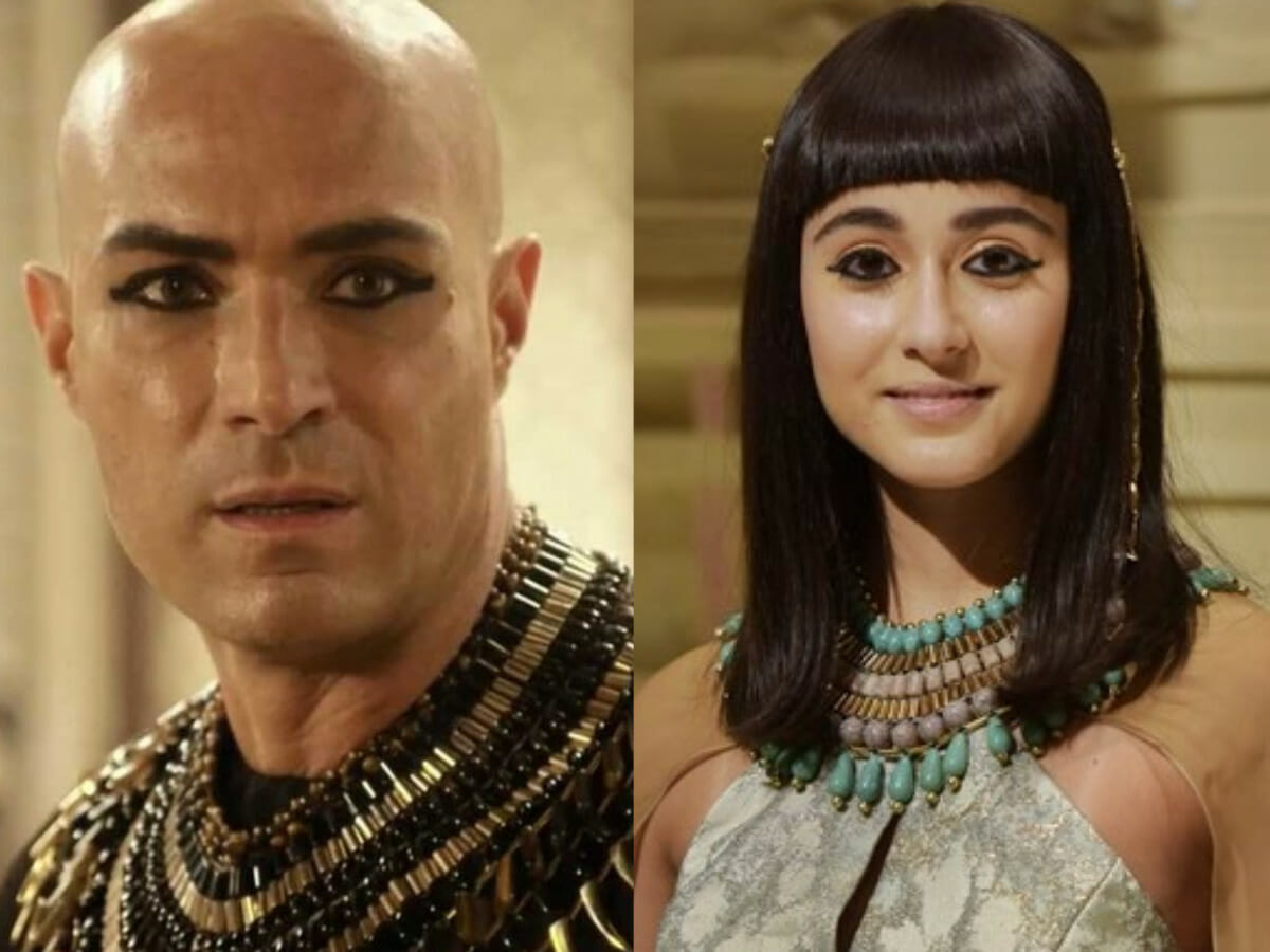 Sheshi (Fernando Pavão) e Amarilis (Marianna Alexandre) em Gênesis (Reprodução/Record TV)