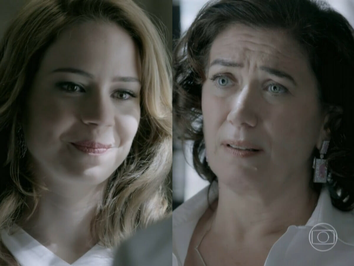 Cristina (Leandra Leal) e Maria Marta (Lilia Cabral) em Império (Reprodução/Globo)