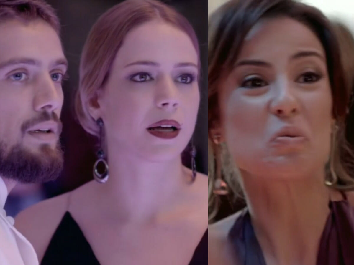 Vicente (Rafael Cardoso), Cristina (Leandra Leal) e Maria Clara (Andreia Horta) em Império (Reprodução/Globo)