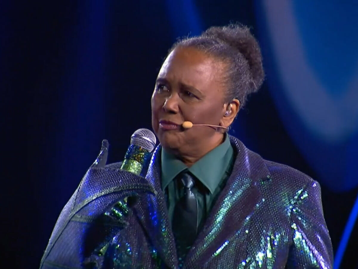 Sandra de Sá no The Masked Singer Brasil (Reprodução/Globo)