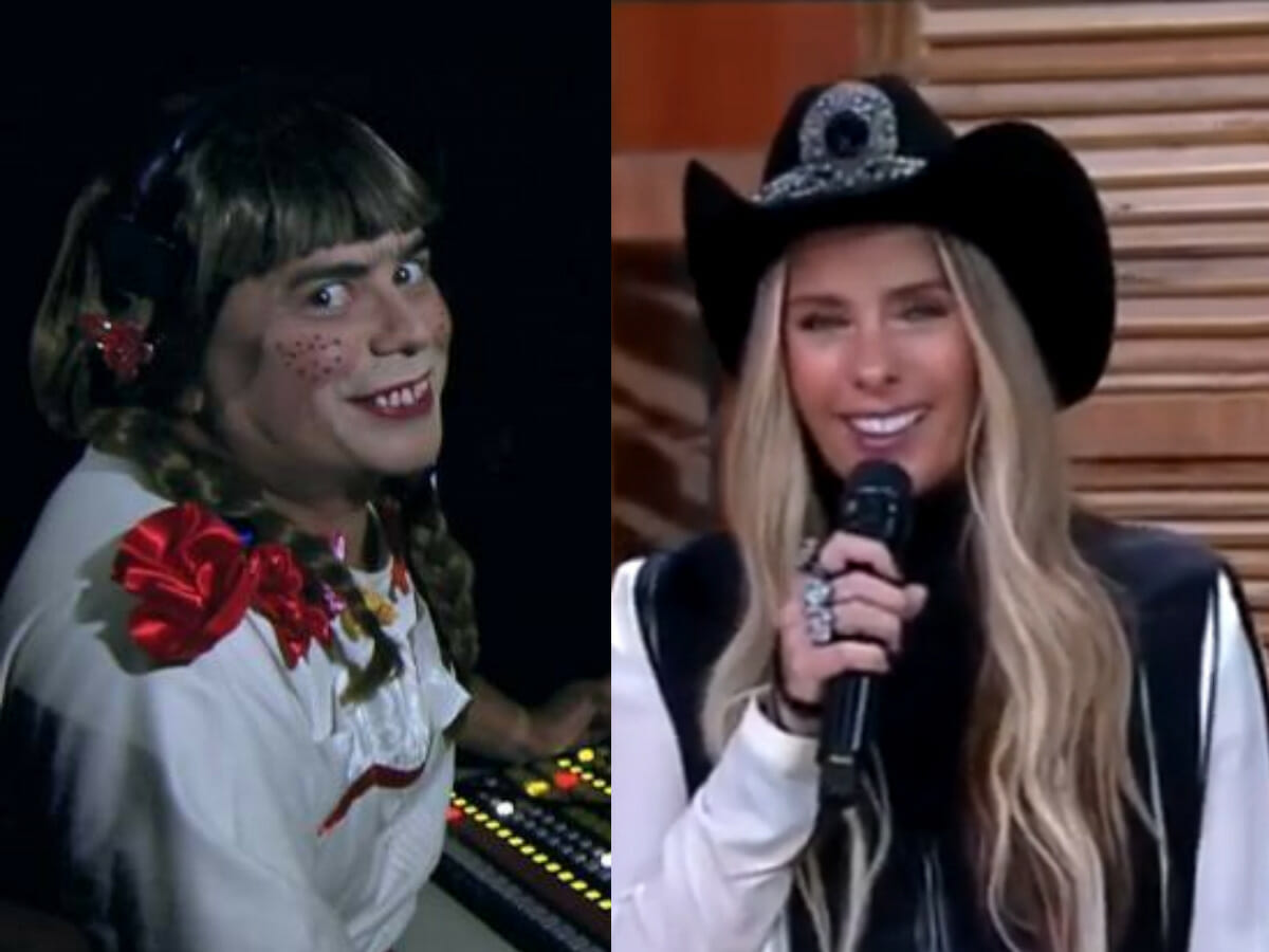 Carioca e Adriane Galisteu em A Fazenda 13 (Reprodução/Record TV)