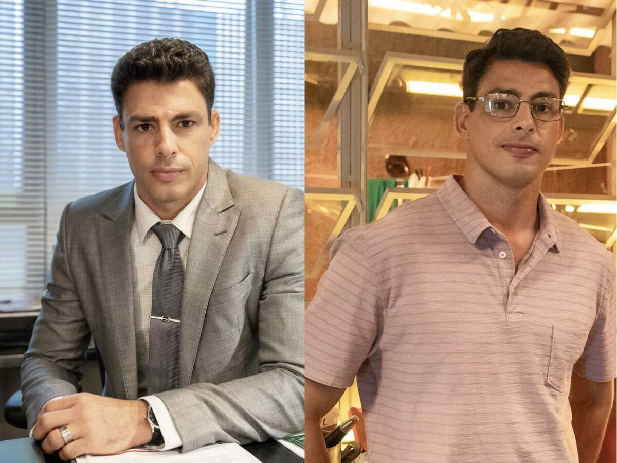 Cauã Reymond como Christian/Renato e Christofer em Um Lugar ao Sol (Fábio Rocha/Globo)