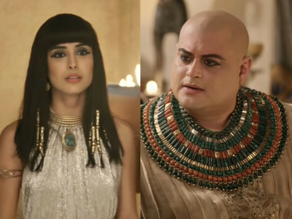 Asenate (Letícia Almeida) e Adurrá (Ricardo Lyra) em Gênesis (Reprodução/Record TV)