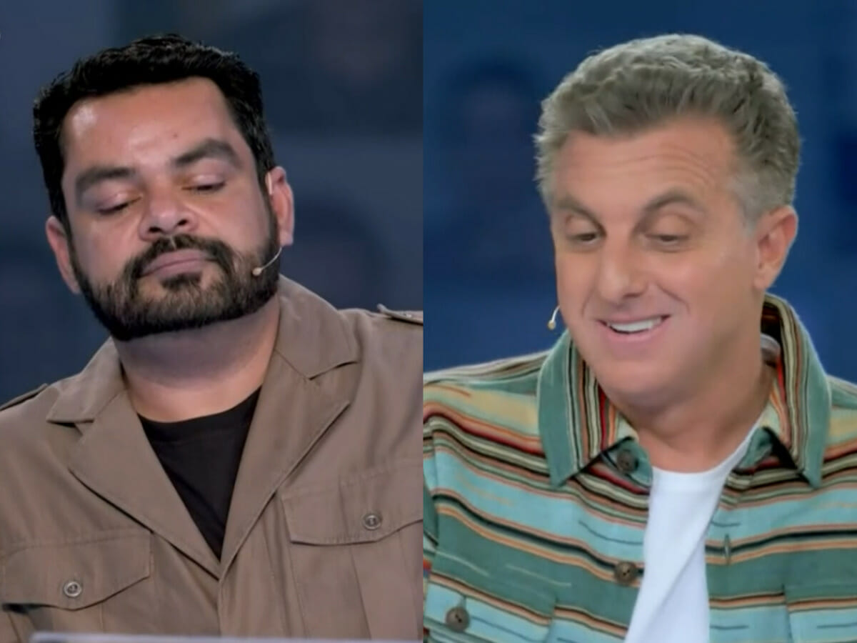 Wendell Soares e Luciano Huck no quadro Quem Quer Ser um Milionário? (Reprodução/Globo)
