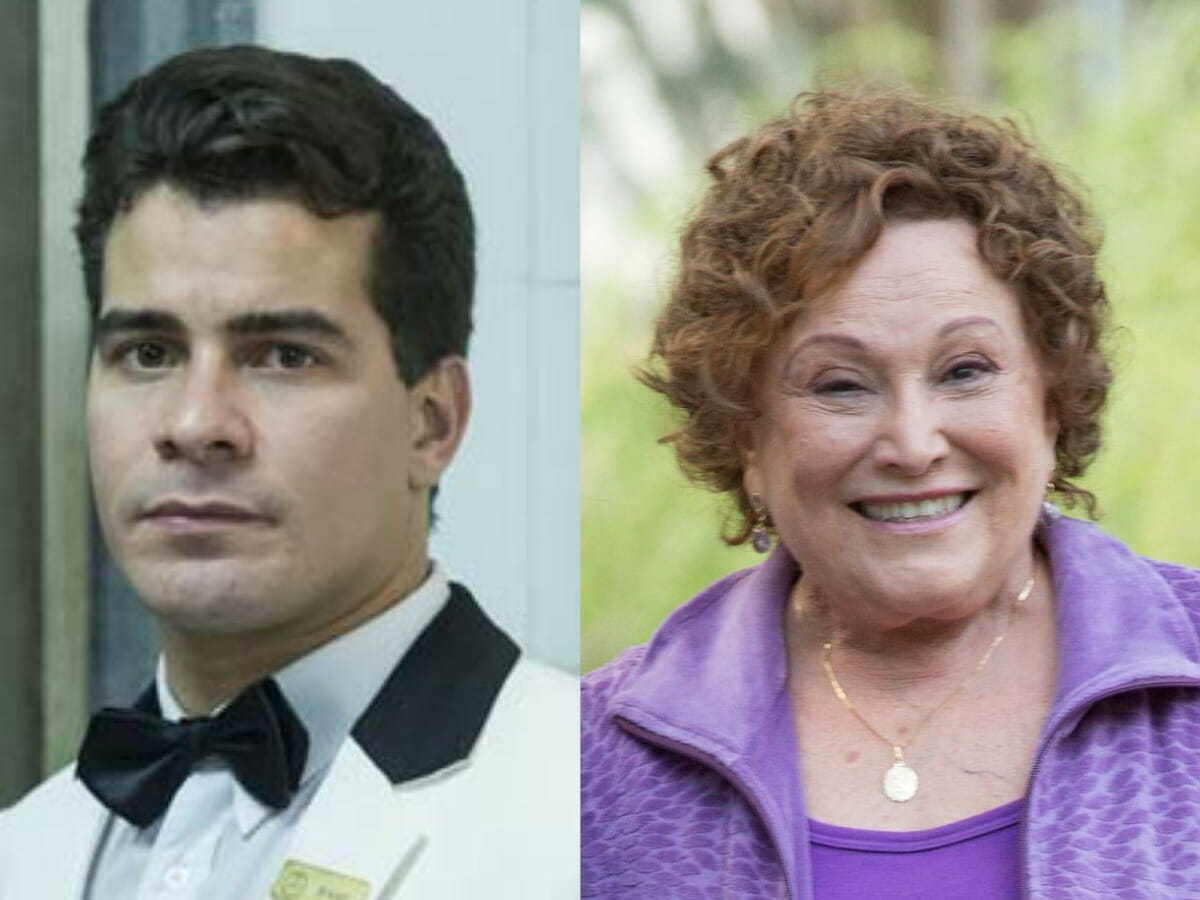 Thiago Martins e Nicette Bruno em Pega Pega (Reprodução/Globo)