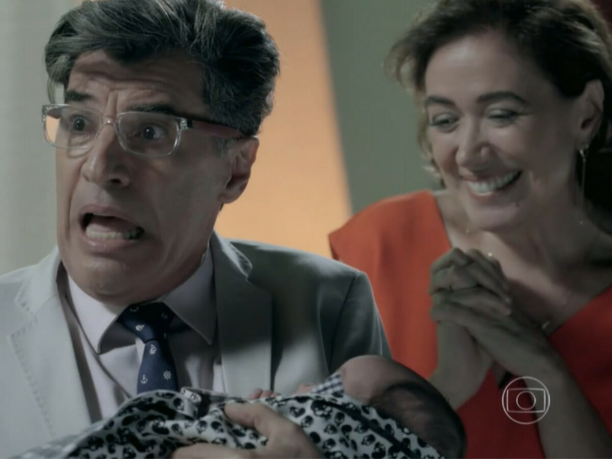 Téo Pereira (Paulo Betty) e Maria Marta (Lilia Cabral) em Império (Reprodução/Globo)
