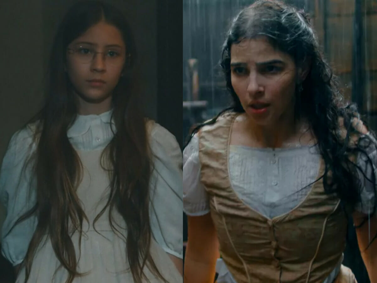 Dolores e Pilar em Nos Tempos do Imperador (Reprodução Globo)