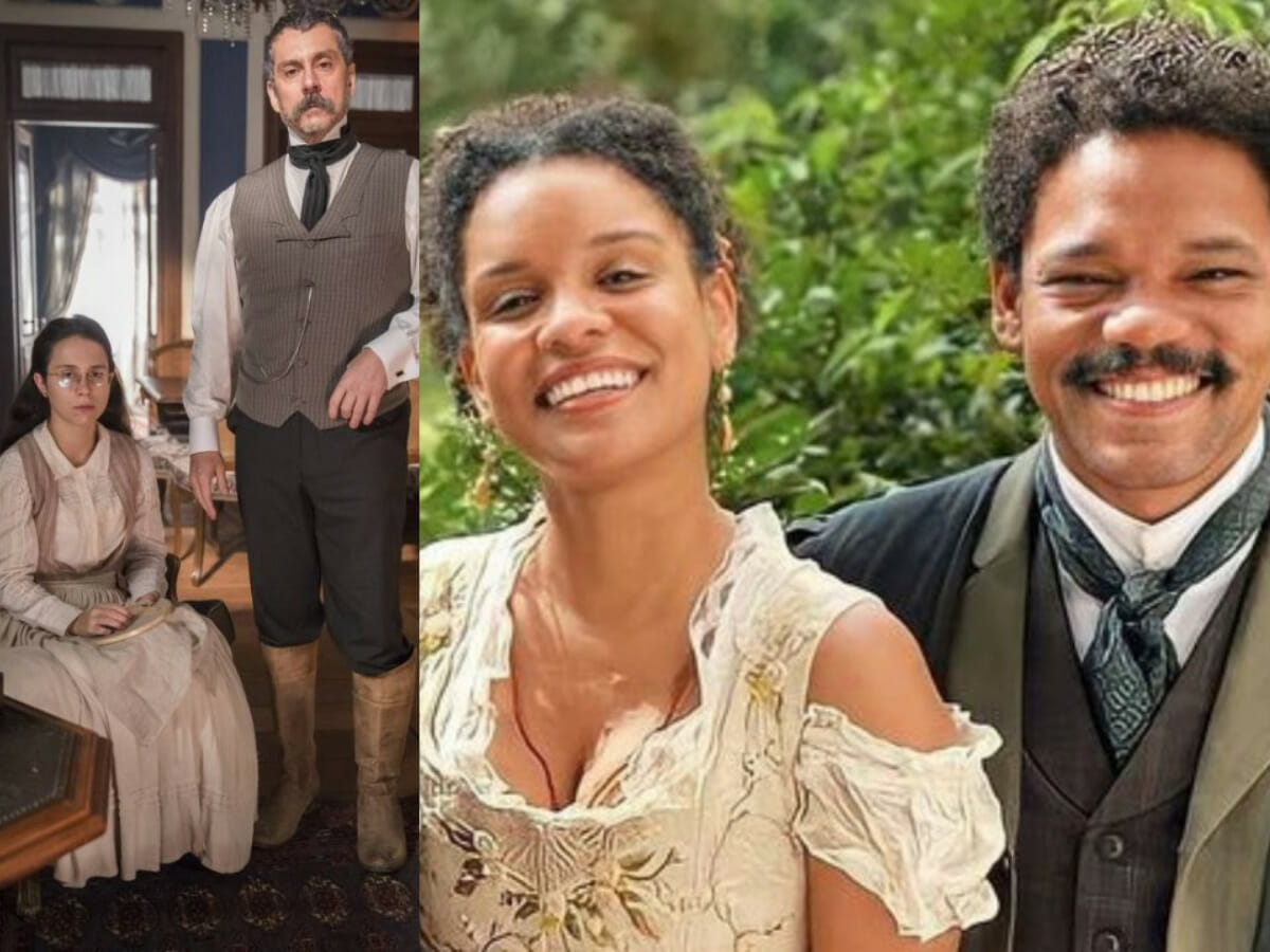 Dolores e Tonico, Zayla e Samuel em Nos Tempos do Imperador (Divulgação - Globo)