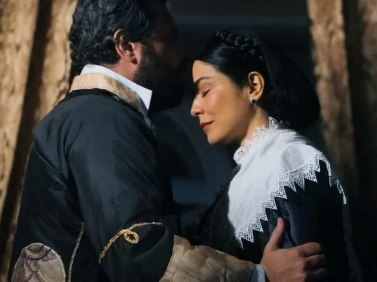Dom Pedro II e Teresa em Nos Tempos do Imperador (Reprodução)