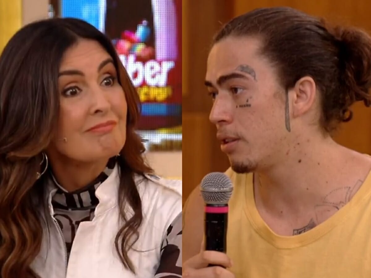 Fátima Bernardes e Whindersson Nunes no Encontro