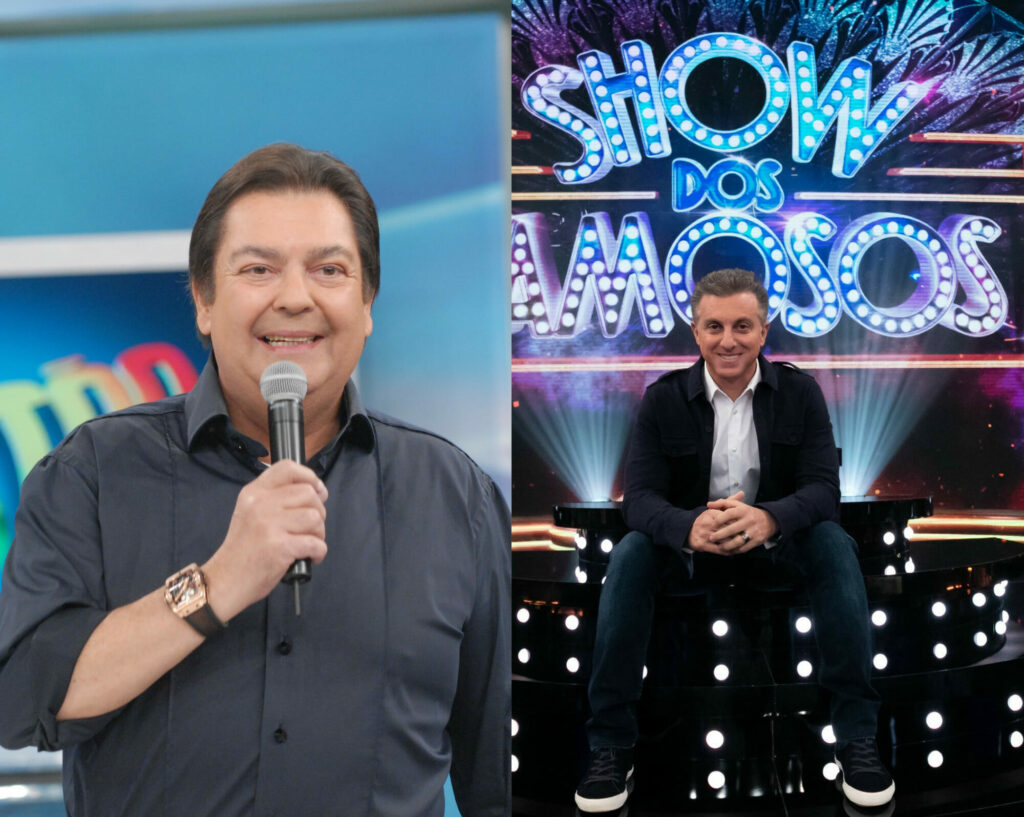 Faustão e Luciano Huck (Divulgação/Globo)