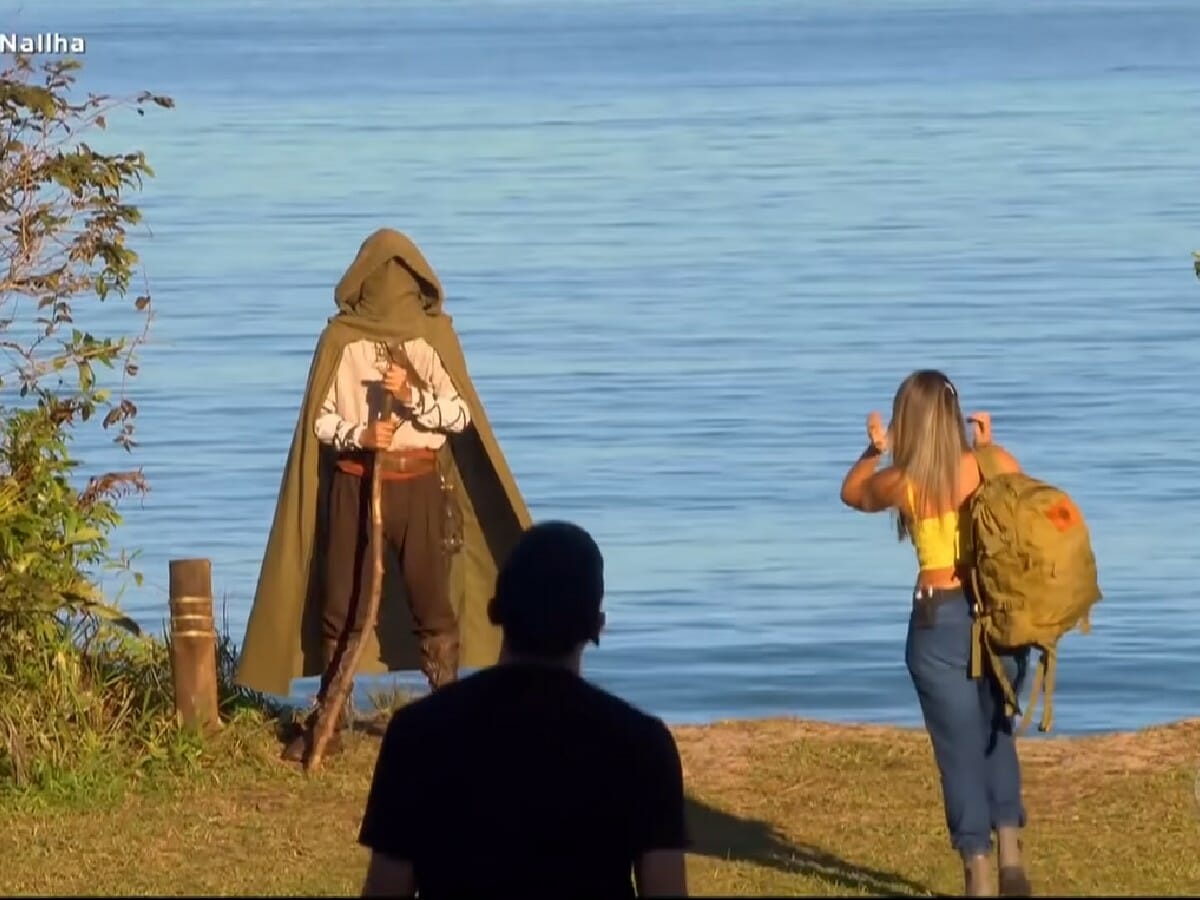 Guardião Misterioso, Nadja e Lucas na Ilha Record