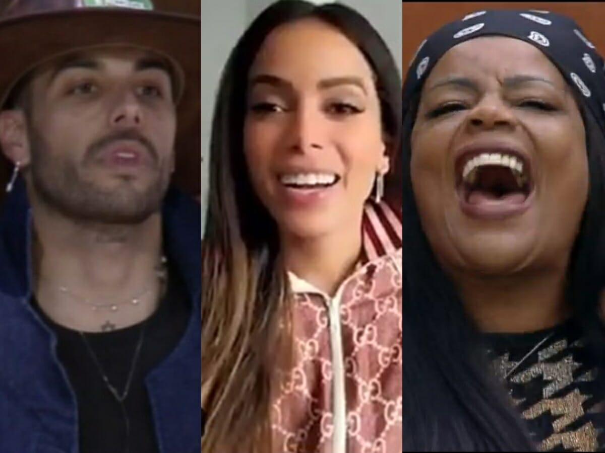 Gui Araújo, Anitta e Tati Quebra-Barraco (Reprodução/Montagem Observatório da TV)