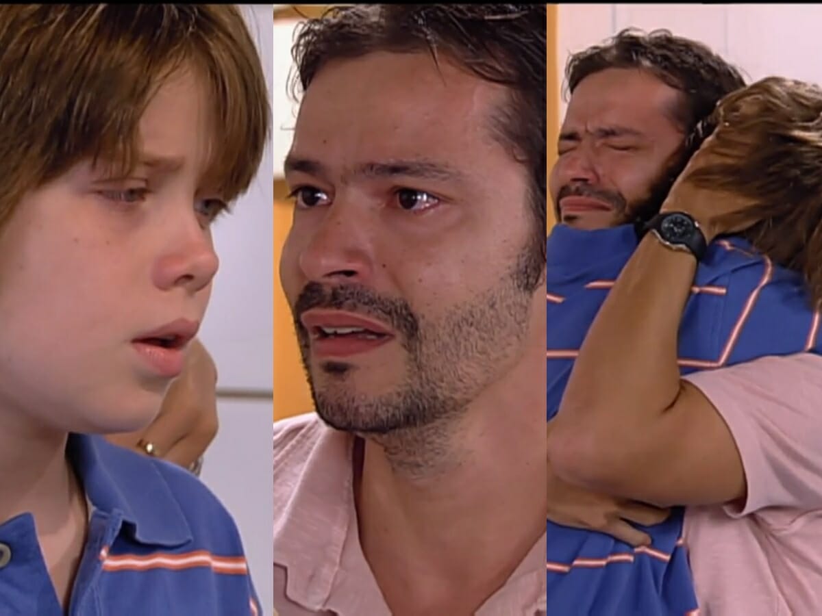 Joãozinho (Pedro Malta) e Felipe (Heitor Martinez) de Prova de Amor