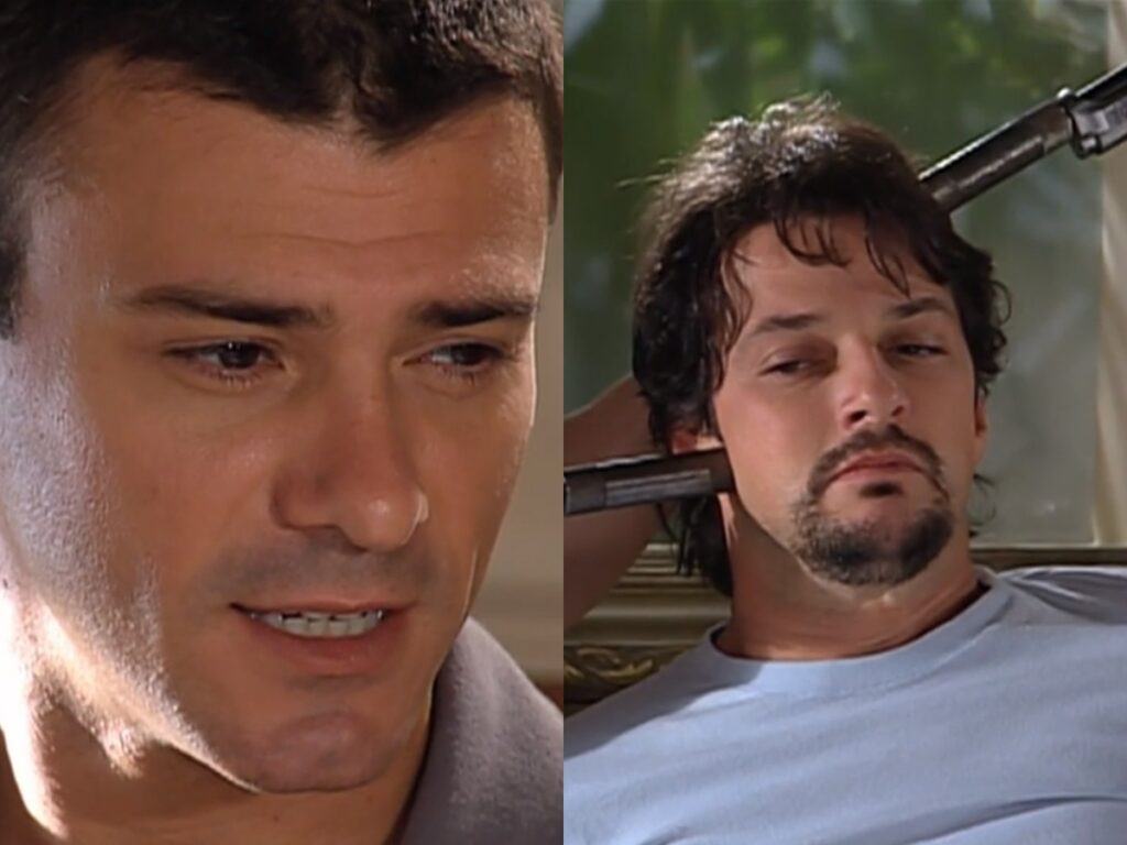 Lopo (Leonardo Vieira) e Daniel (Marcelo Serrado) de Prova de Amor