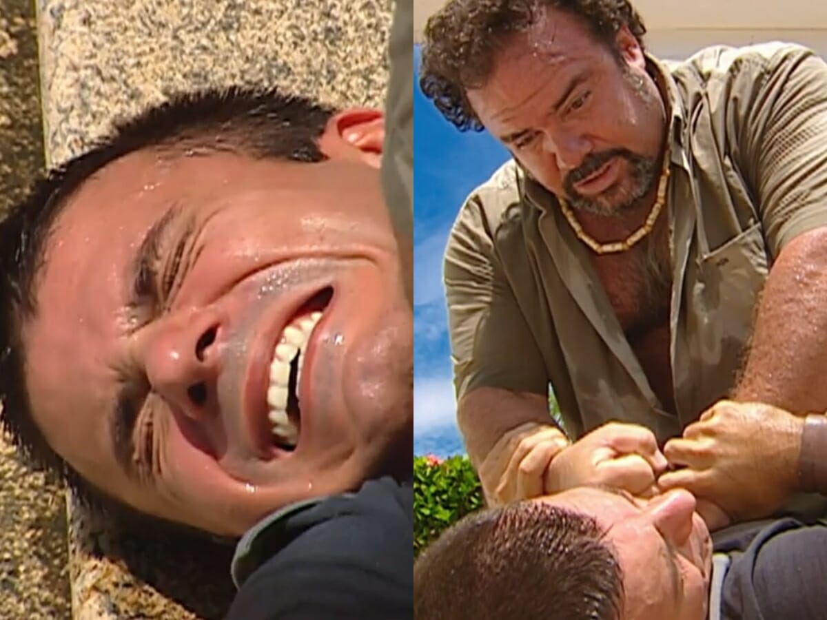 Lopo (Leonardo Vieira) e Padilha (André Mattos) de Prova de Amor