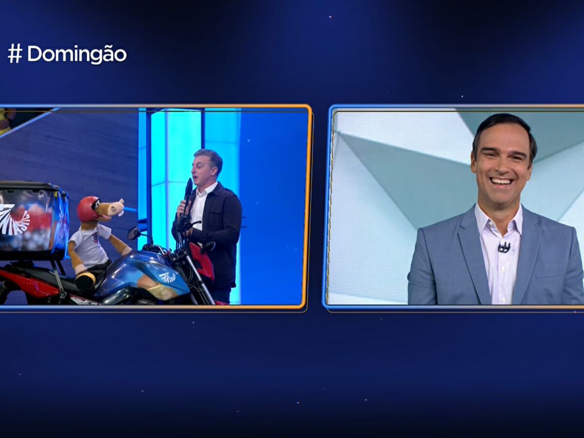 Luciano Huck e Tadeu Schmidt no Domingão