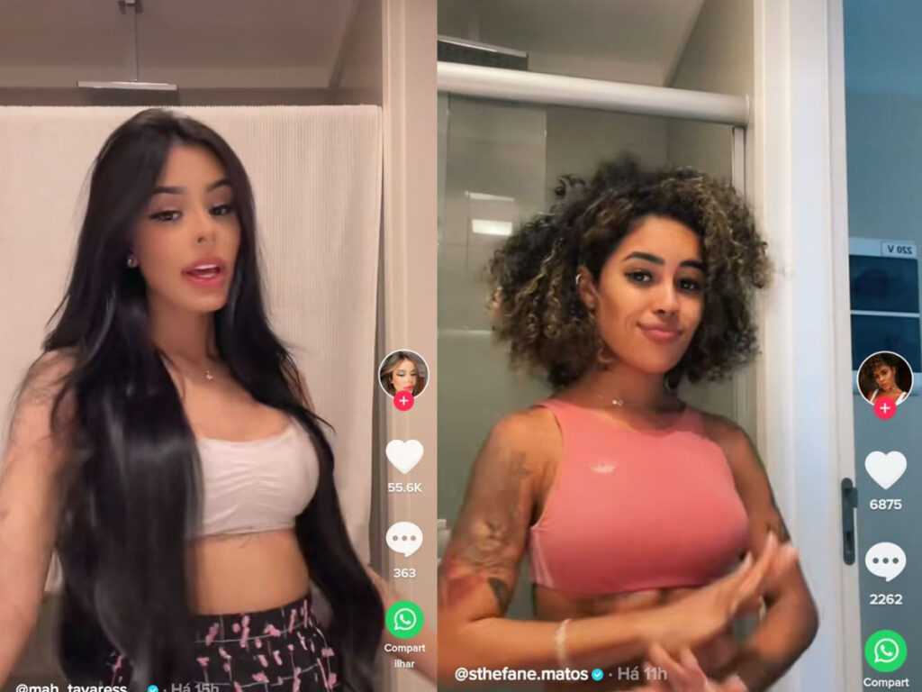 Mah Tavares e Stephane Matos supostas peoas de A Fazenda 13 (Reprodução/TikTok Oficial)