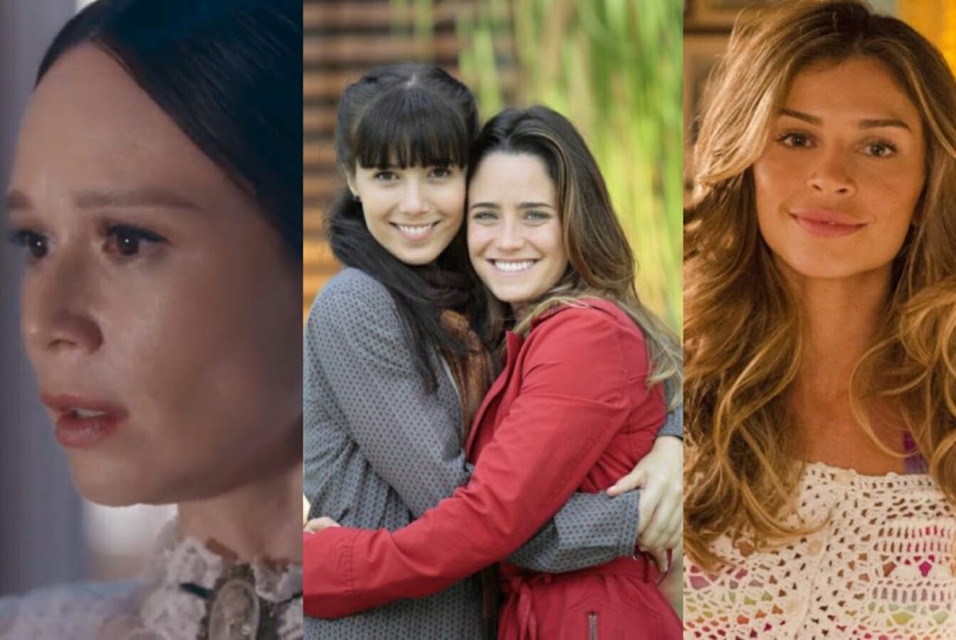 Mariana Ximenes em Nos Tempos do Imperador, Marjorie Estiano e Fernanda Vasconcellos em A Vida da Gente, e Grazi Massafera em Flor do Caribe