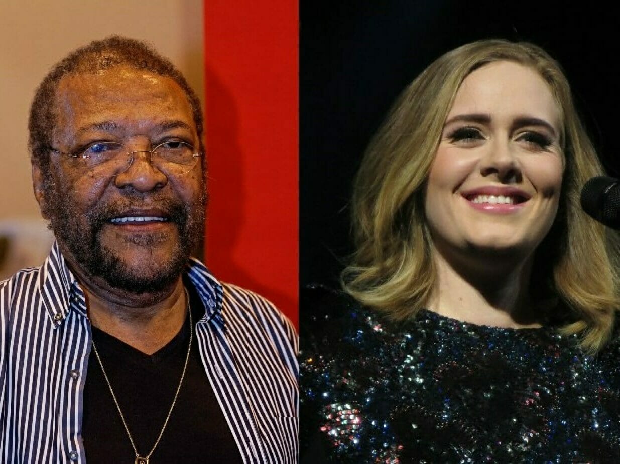 Os cantores Martinho da Vila e Adele (Wikimedia Commons)