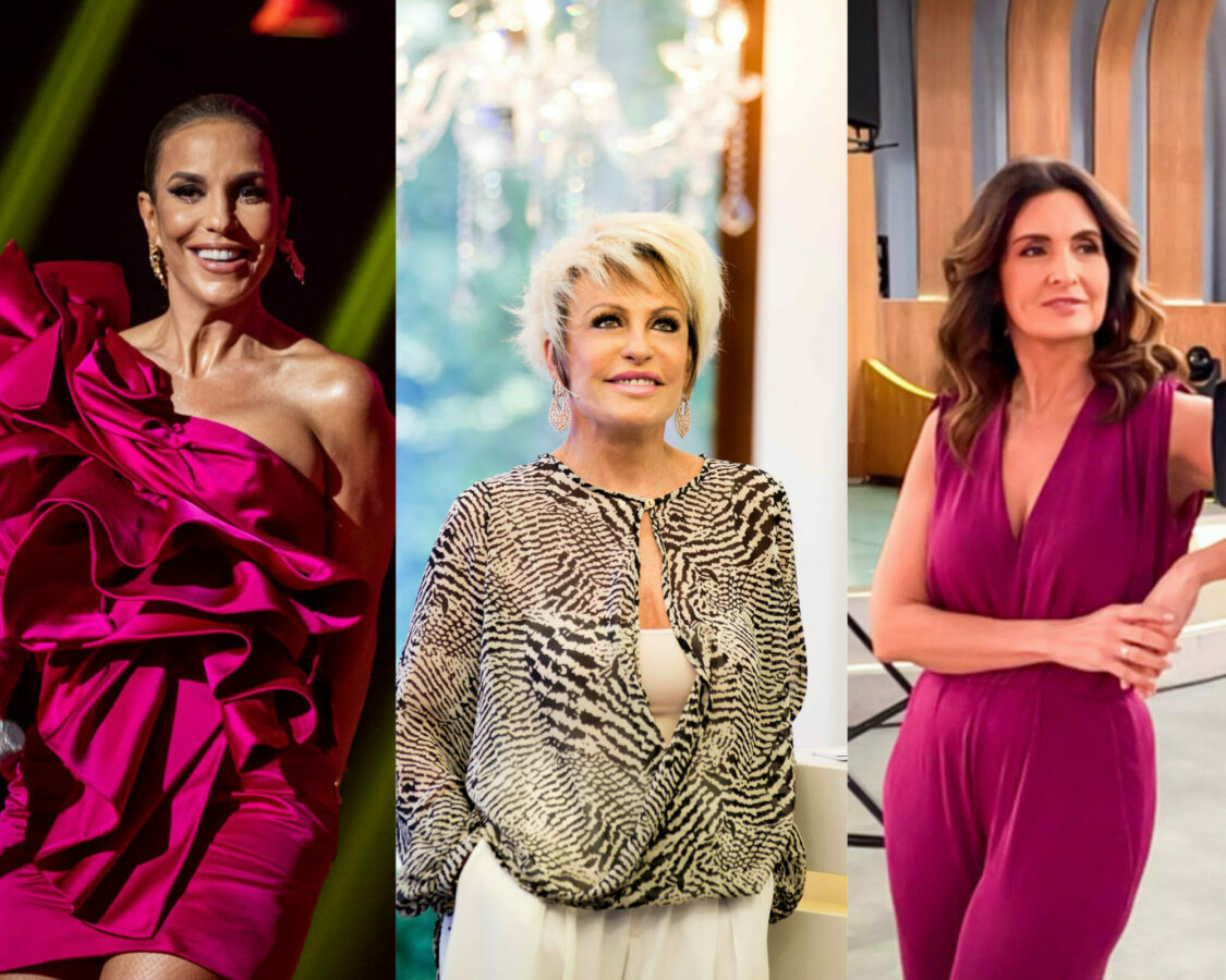 Ivete Sangalo, Ana Maria Braga e Fátima Bernardes (Globo/Divulgação)