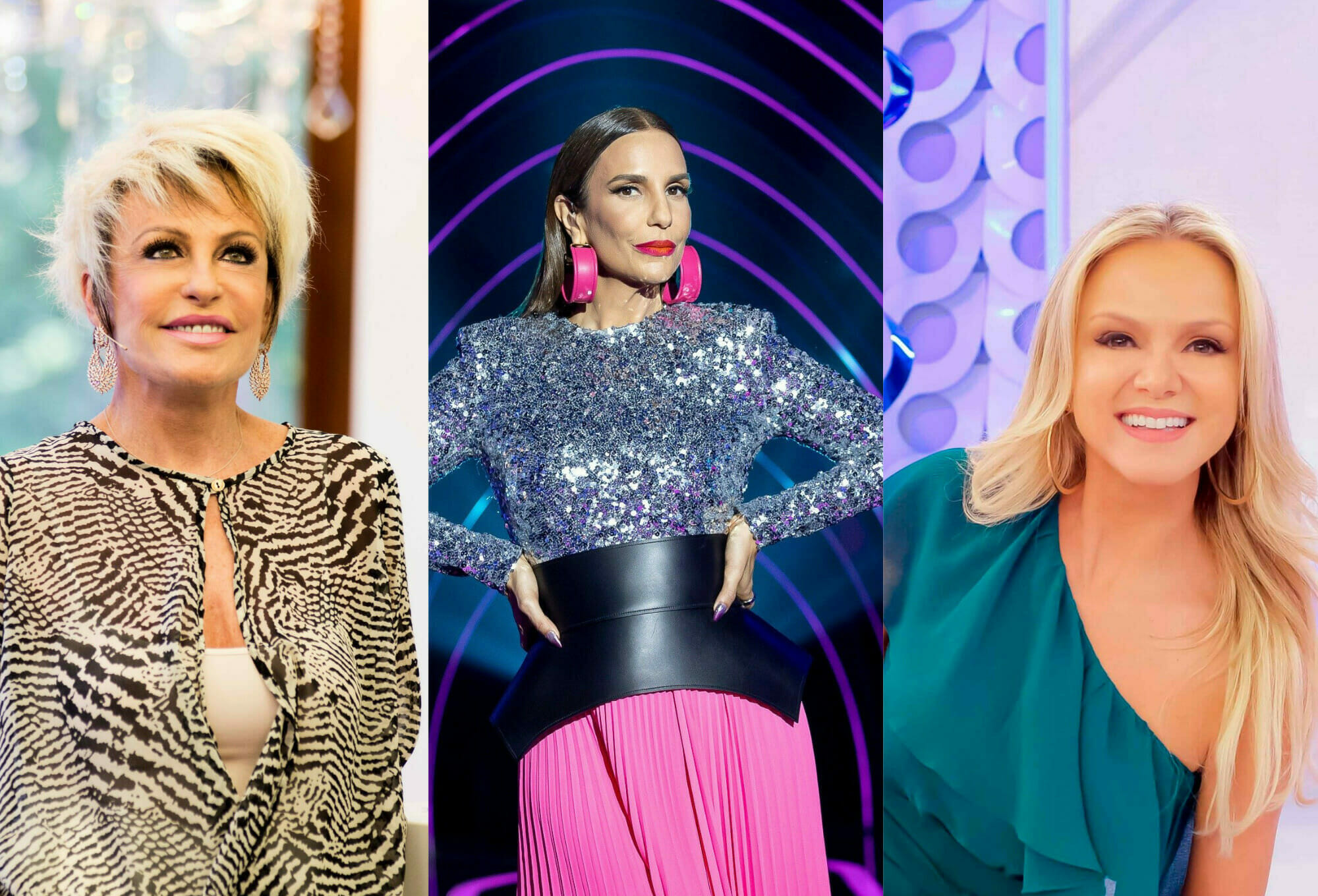 Ana Maria Braga, Ivete Sangalo e Eliana (Divulgação)