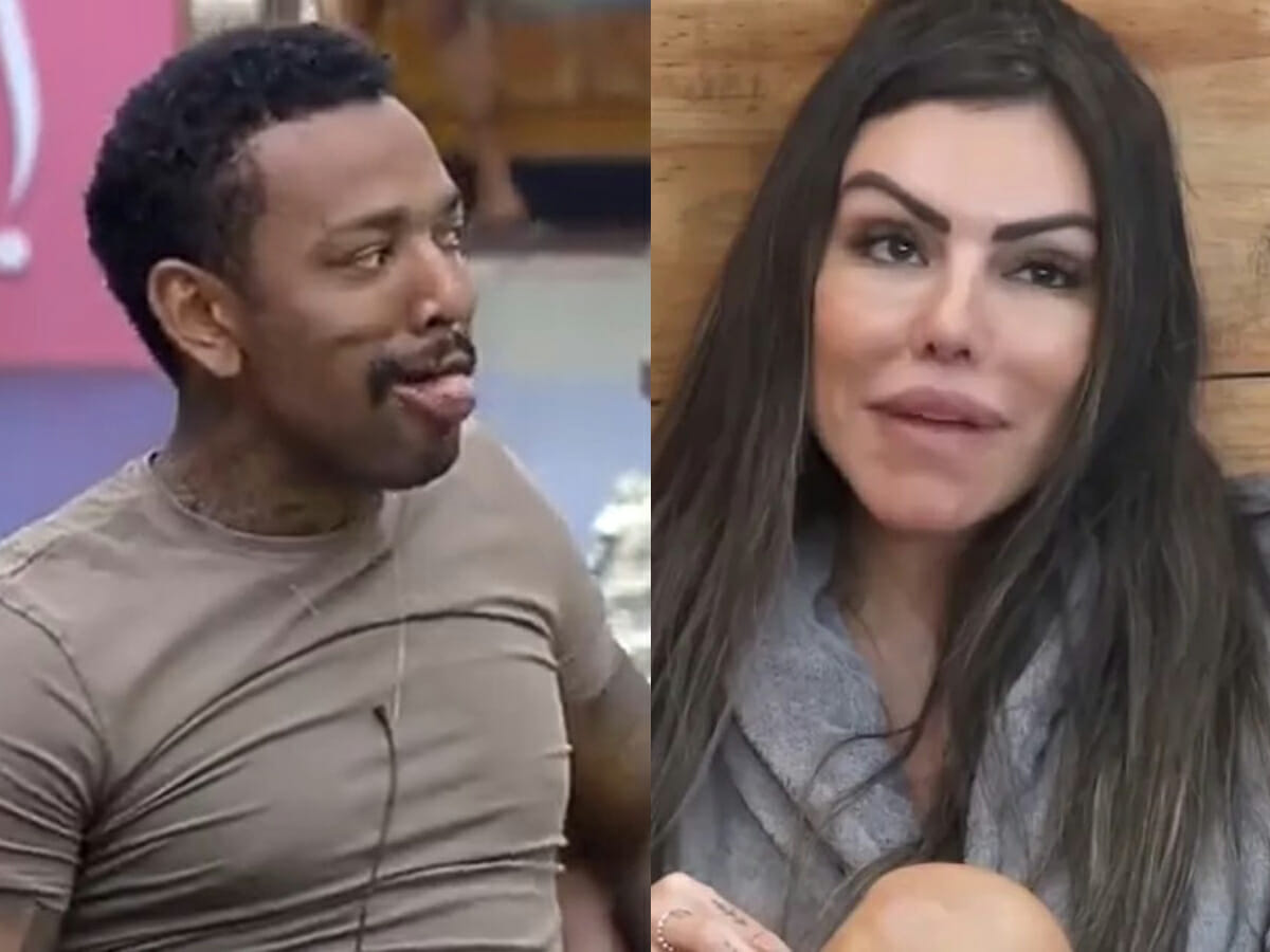 Nego do Borel e Liziane em A Fazenda