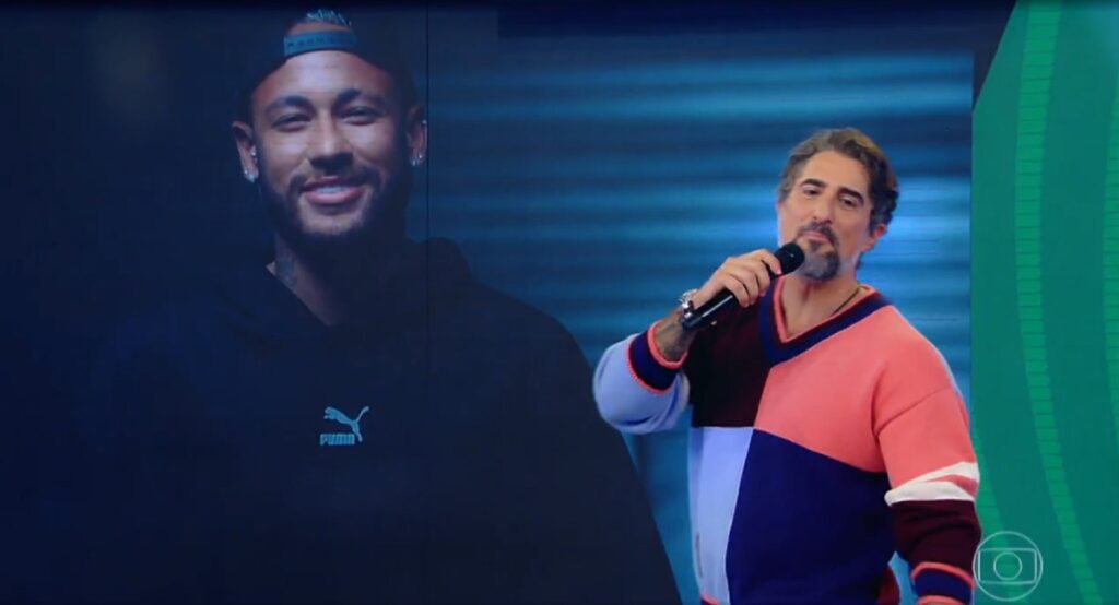 Neymar com Marcos Mion