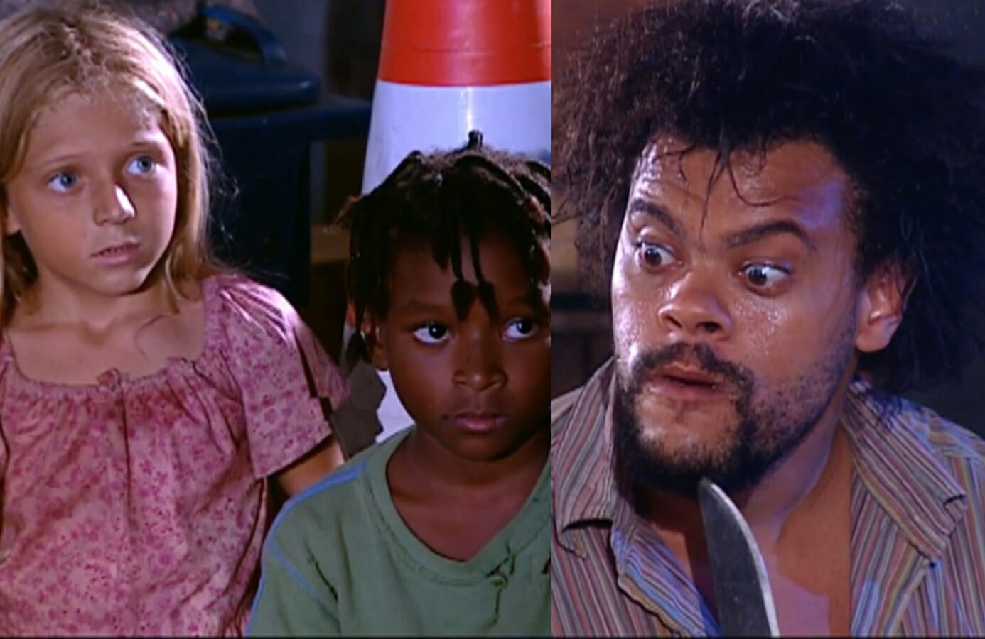 Nininha (Júlia Maggessi), Zezinho (Diego Francisco) e Claudionor (Babu Santana) de Prova de Amor