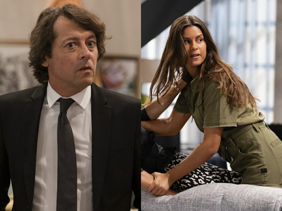 Nuno (António Pedro Cerdeira) e Nazaré (Carolina Loureiro) de Nazaré