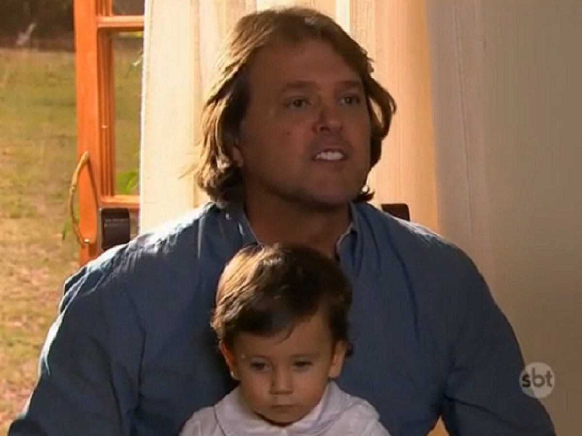 Miguel (René Strickler) e Miguelzinho em Coração Indomável