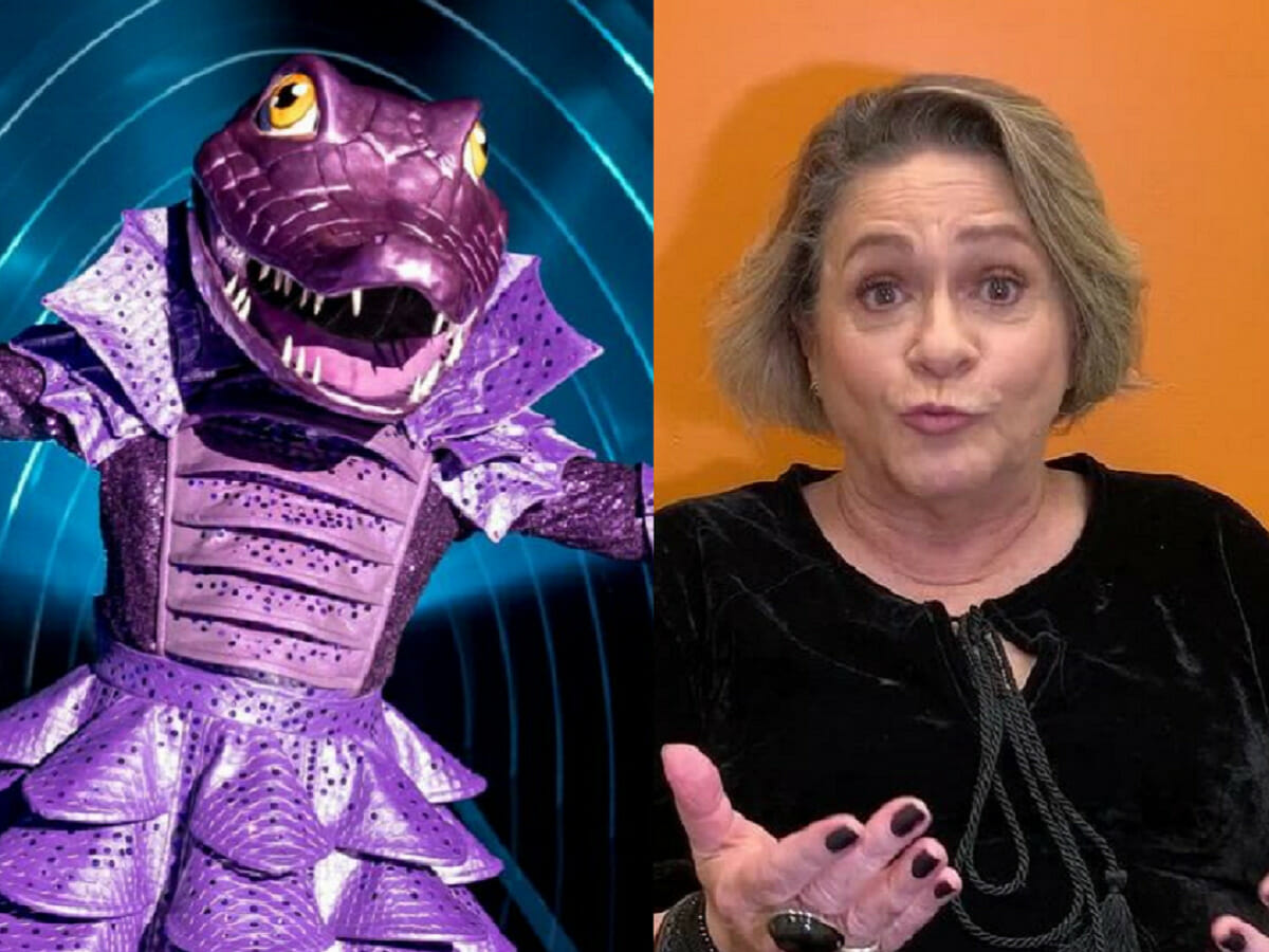 Jacaré do The Masked Singer Brasil e Fafy Siqueira