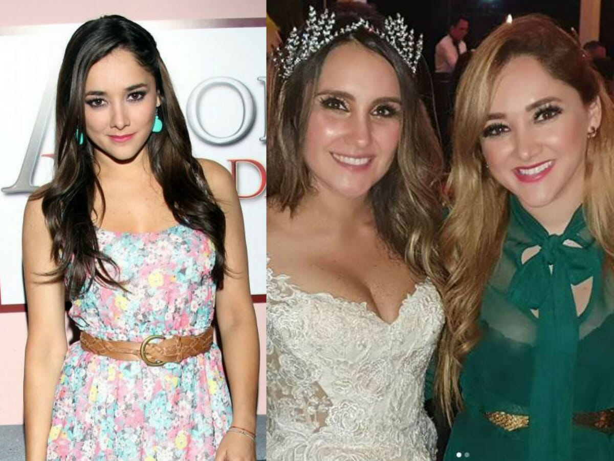 Sherlyn na divulgação de Amores Verdadeiros e no casamento de Dulce María (Reprodução)