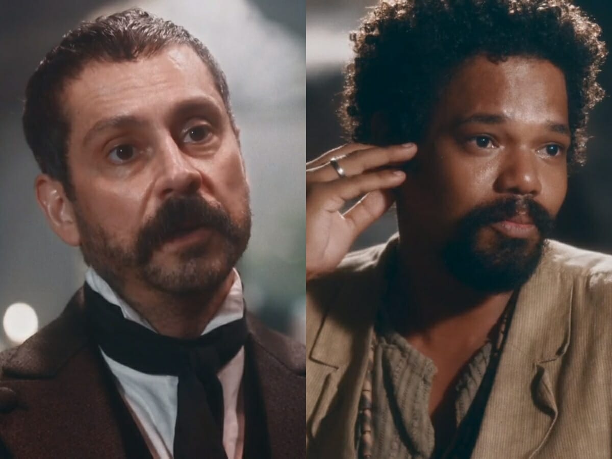 Tonico (Alexandre Nero) e Samuel (Michel Gomes) de Nos Tempos do Imperador