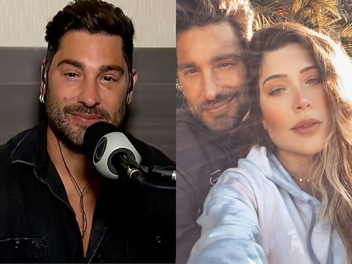 Victor Pecoraro e Renata Müller trocaram alianças no programa Fábrica de Casamentos, no SBT em 2019 (Reprodução: Instagram/Montagem Observatório da TV)