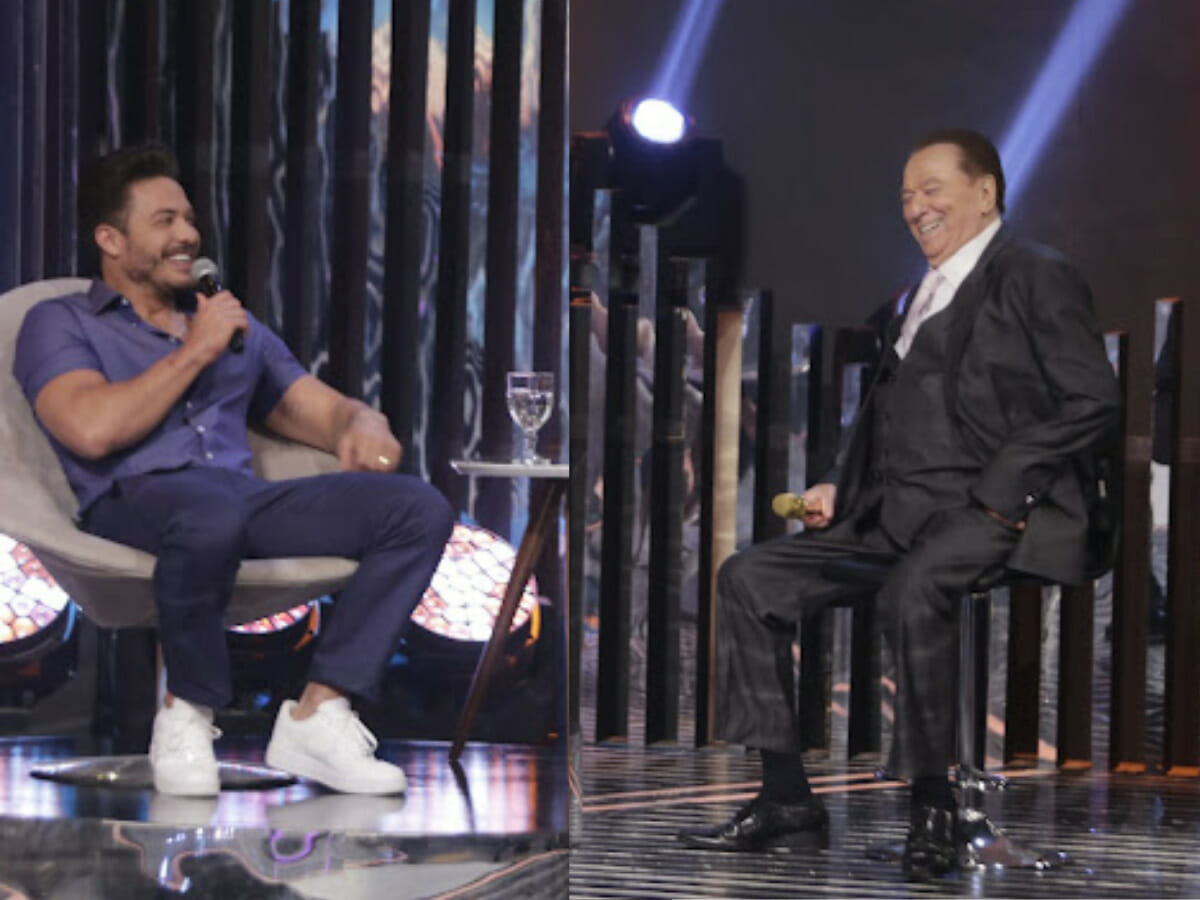 Wesley Safadão e Raul Gil (Fotos Rodrigo Belentani - SBT)