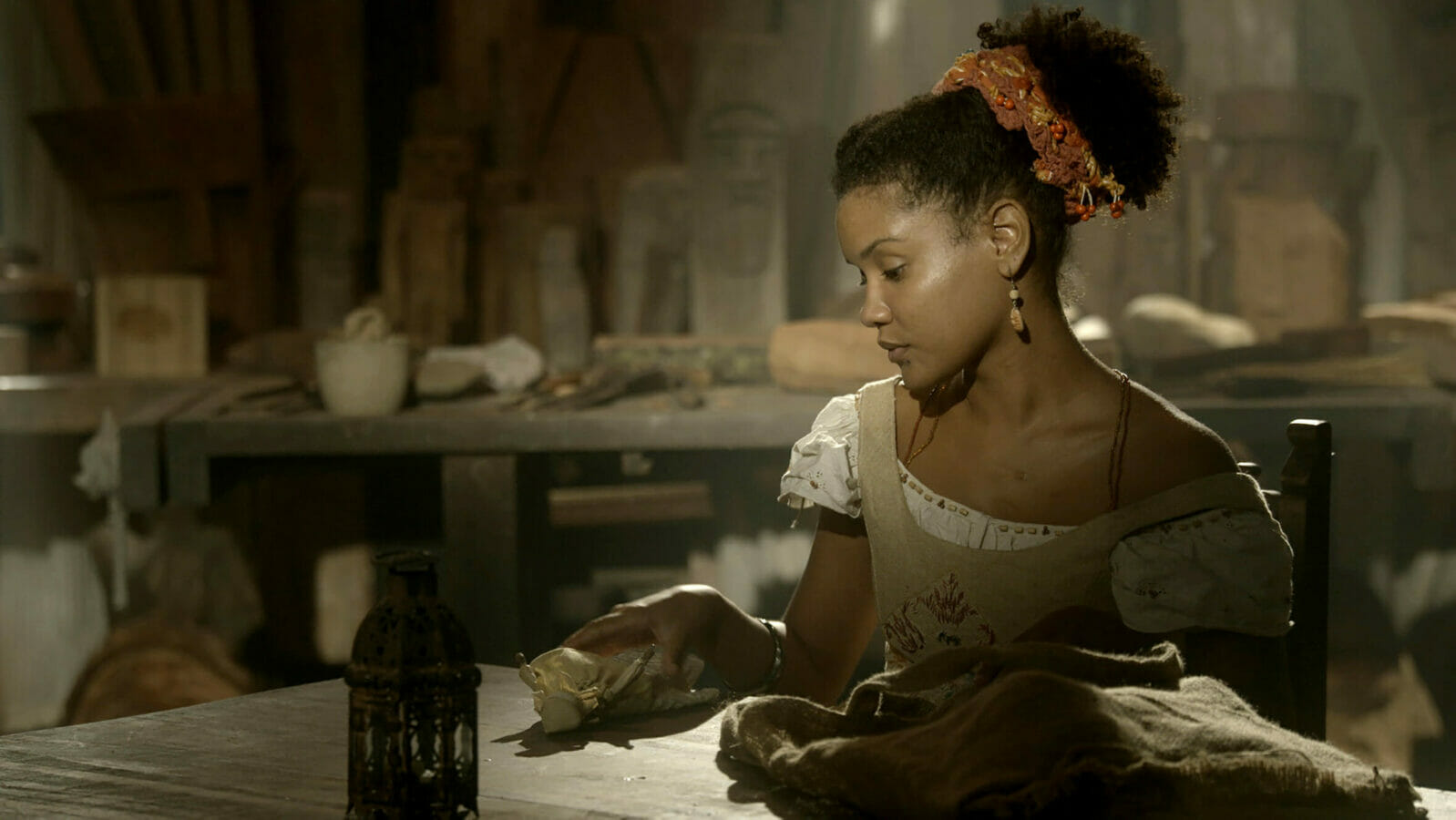 Zayla (Heslaine Vieira) de Nos Tempos do Imperador (Divulgação/TV Globo)