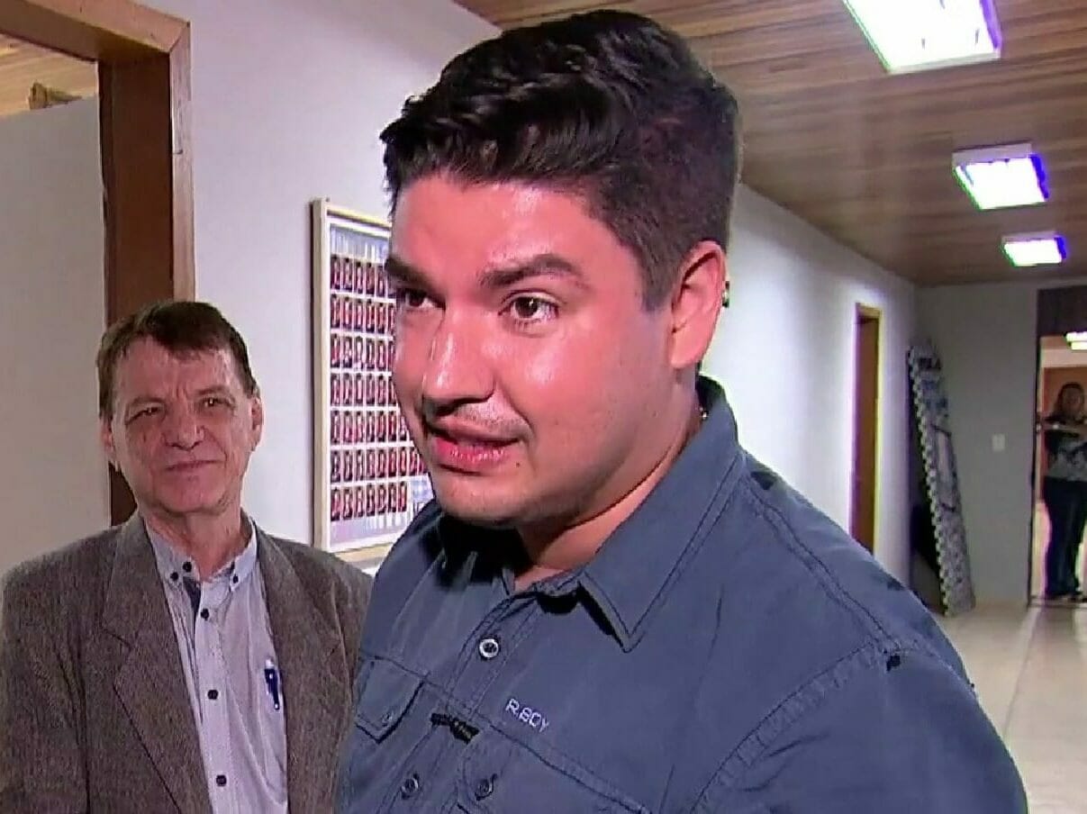 Bruno Peruka no Domingo Espetacular (Reprodução/YouTube)