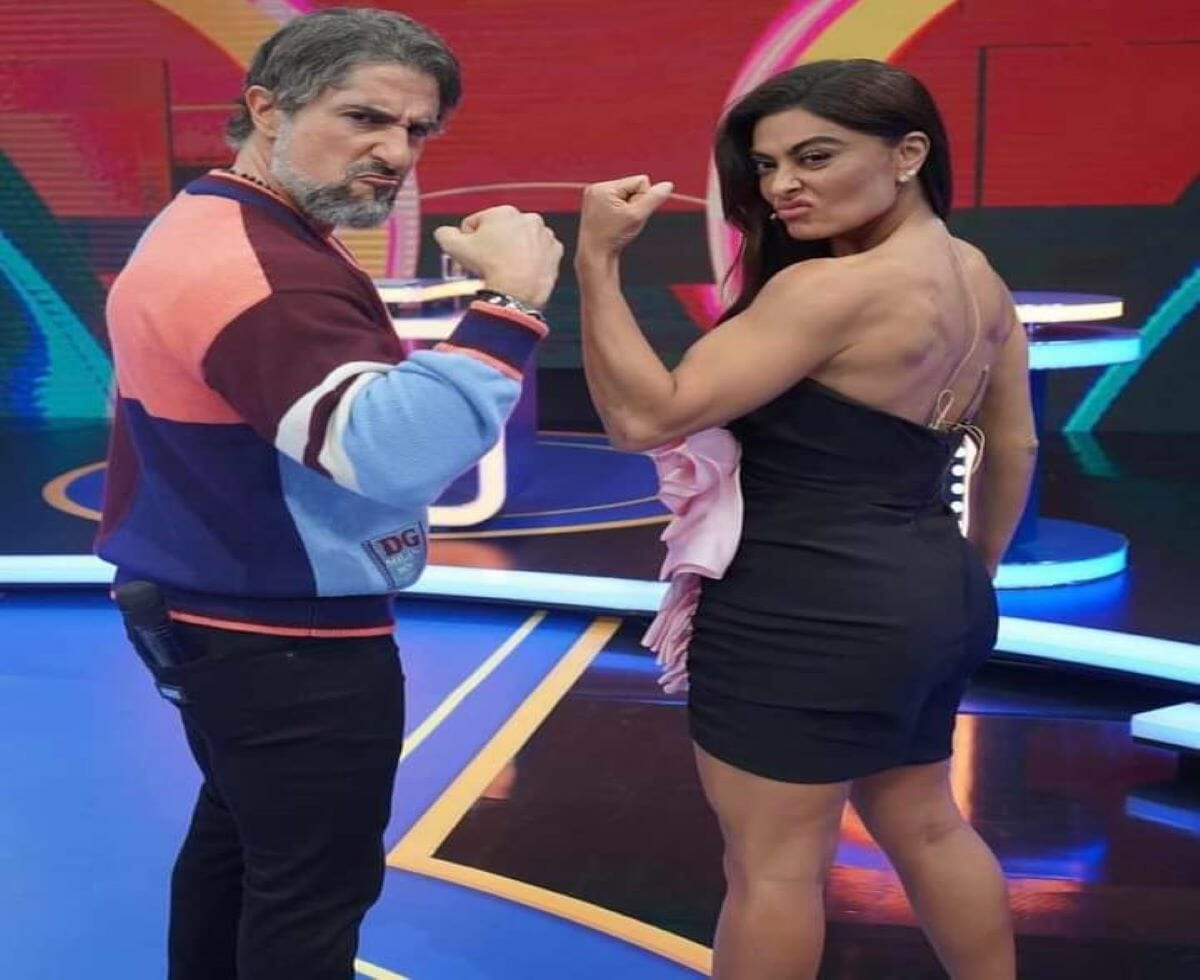 juliana Paes e Marcos Mion