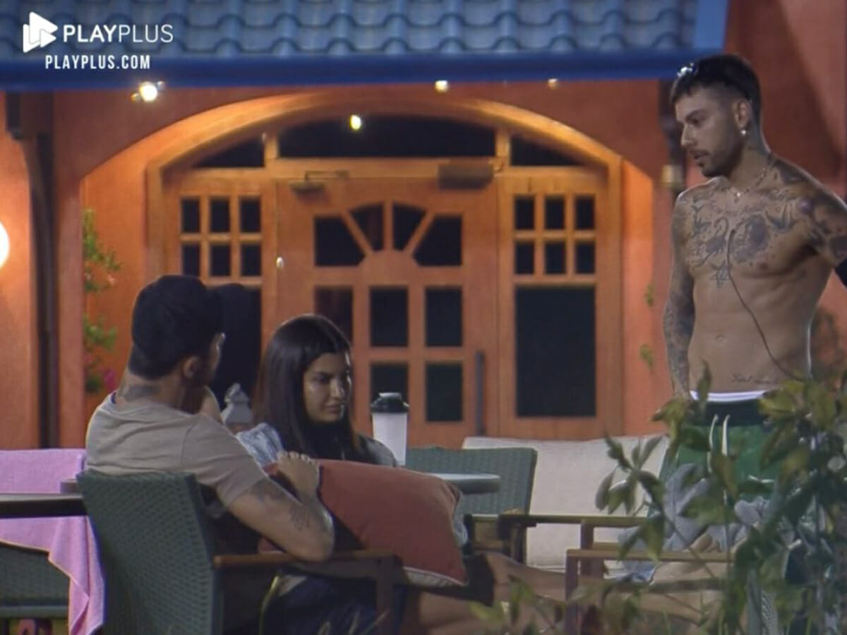 Rico Melquiades, Marina Ferrari e Gui Araujo em A Fazenda 13