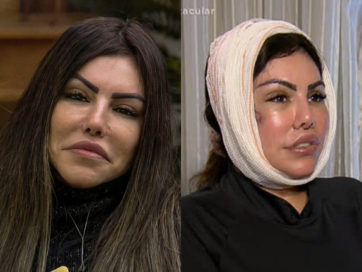 Liziane Gutierrez foi a 1ª eliminada de A Fazenda 13 (Reprodução/Record TV)