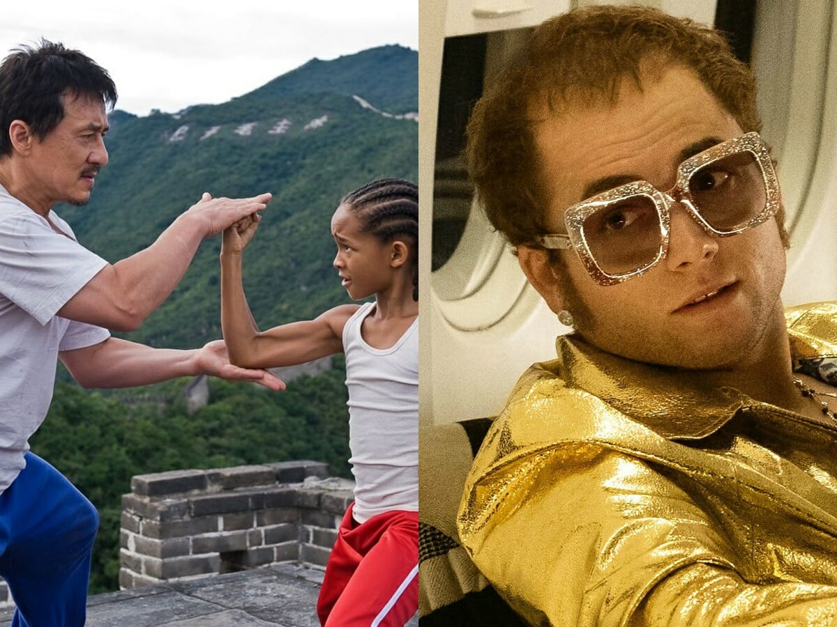 Karate Kid e Rocketman estão na programação da FX Brasil (Divulgação/Montagem Observatório da TV)