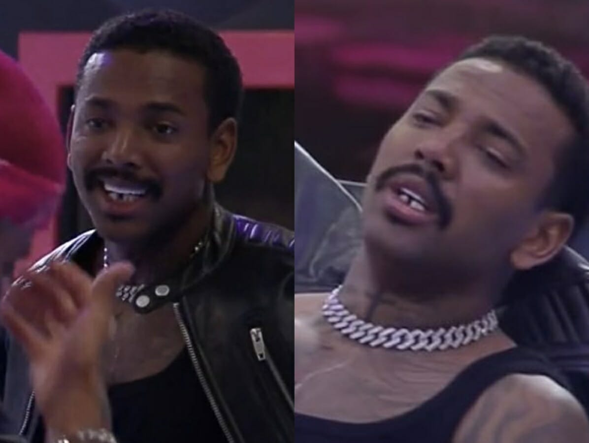 Nego do Borel perdeu o dente durante a primeira festa de A Fazenda 13 (Reprodução/Record TV)