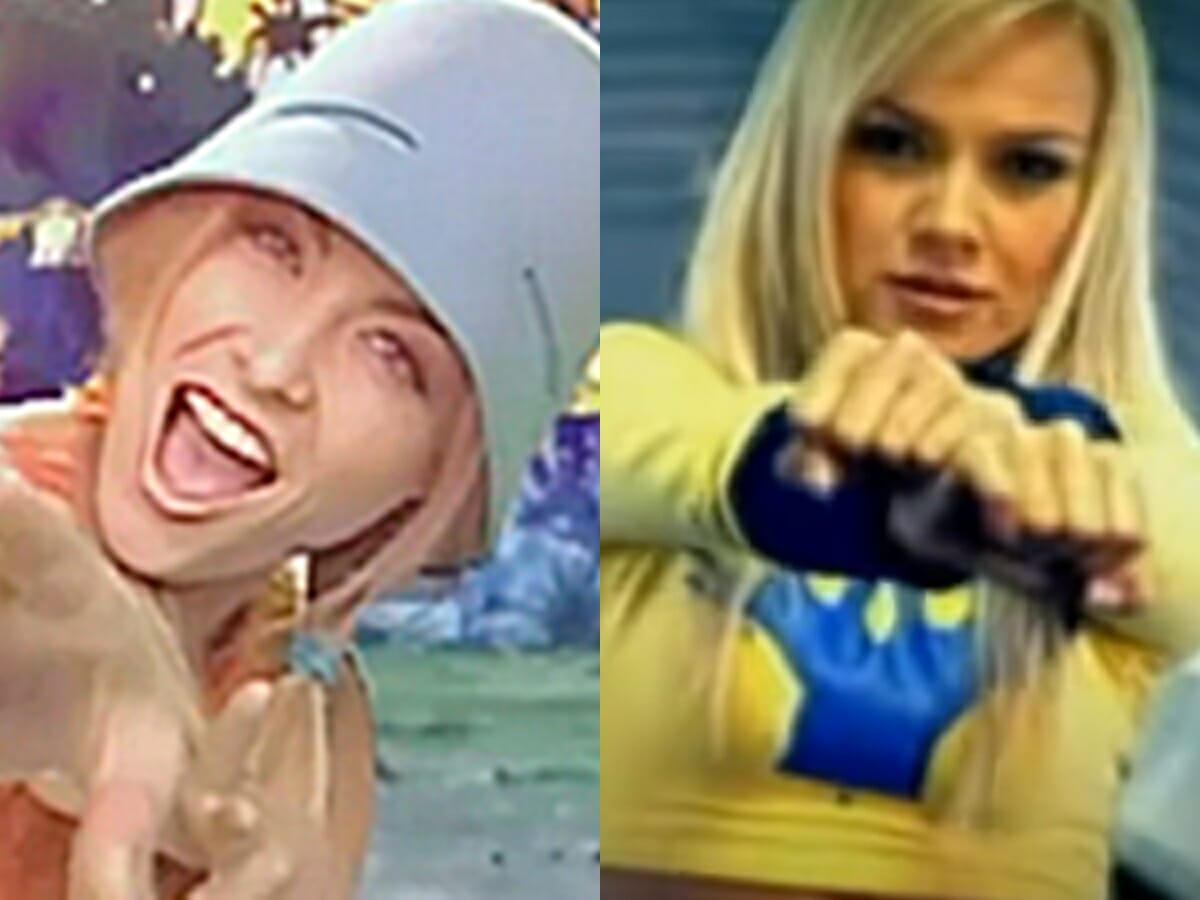 Angélica e Eliana em videoclipe de Digimon e Pokémon (Reprodução: YouTube)